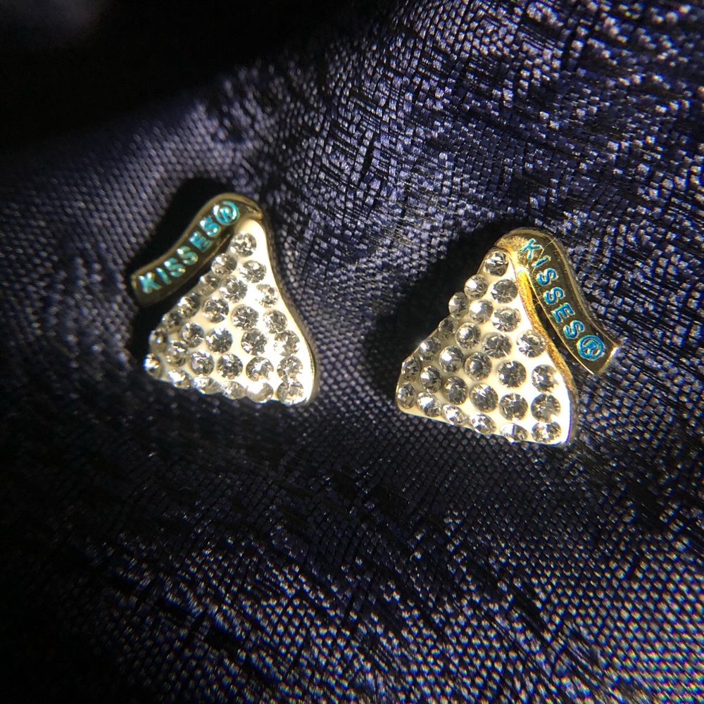 Sparkly Hershey’s Kiss Earrings